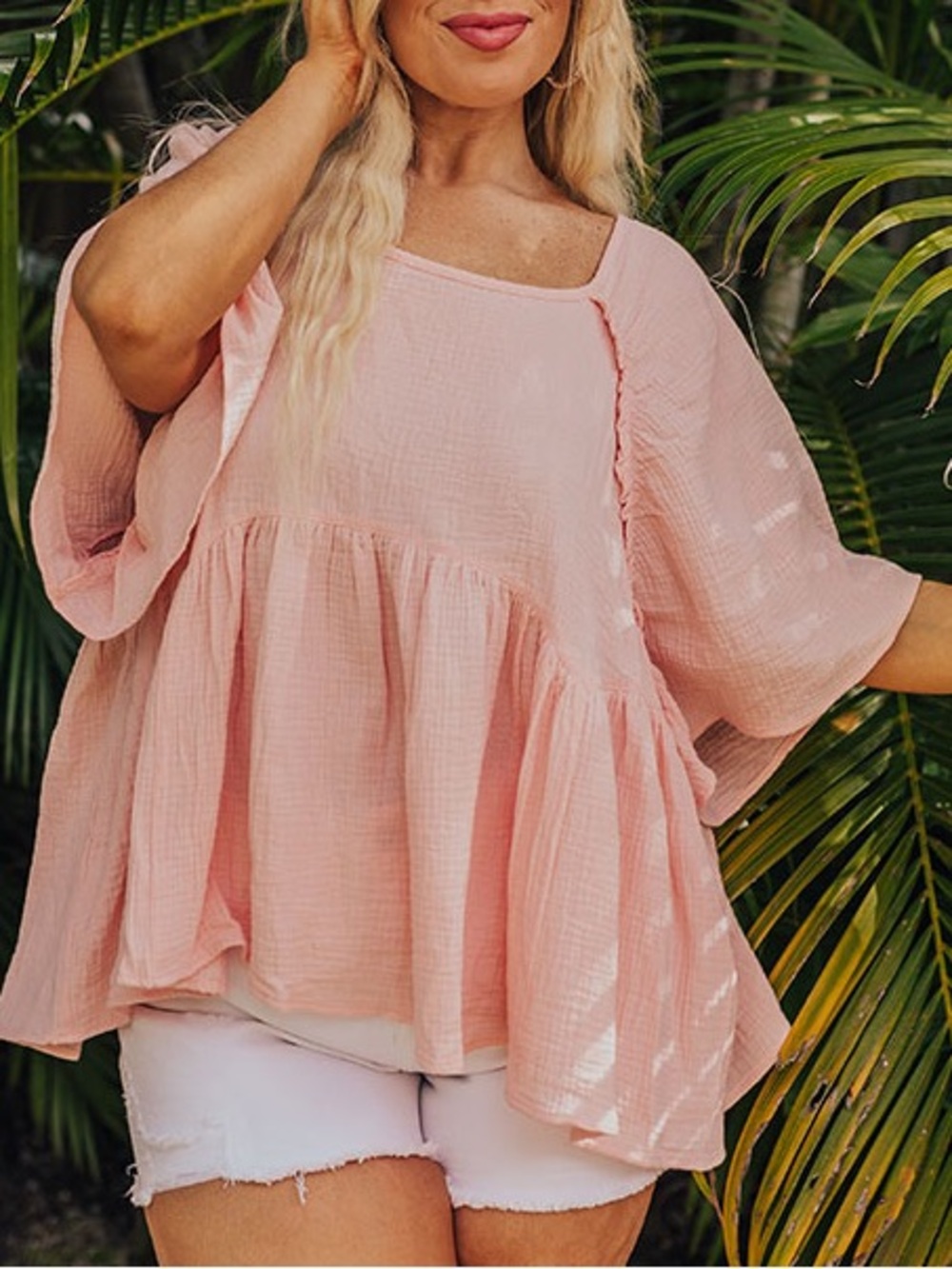 Meritt 100% Cotton Babydoll top